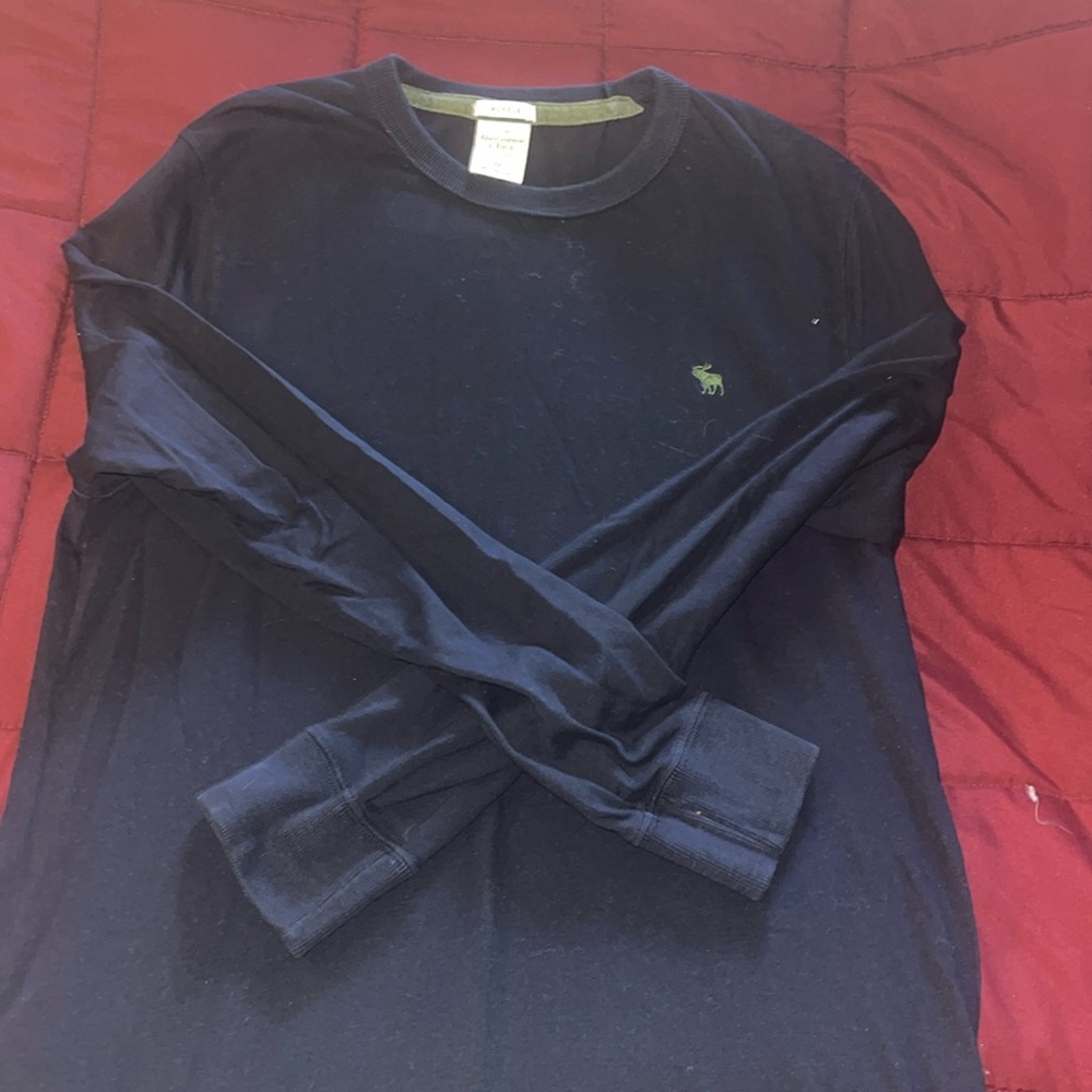 Abercrombie and Fitch long sleeve muscle worn worn